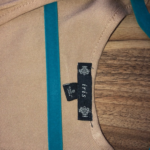 iris basic tan off the shoulder romper. - Picture 2 of 2